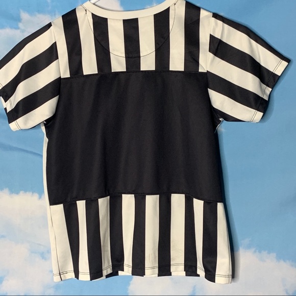 Nike- Black & White Striped Jersey size XLarge - Picture 5 of 9